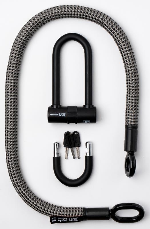 Texlock Serratura a U con cavo tessile Occhiello