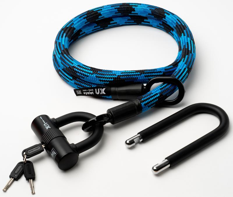 Texlock Serratura a U con cavo tessile Occhiello