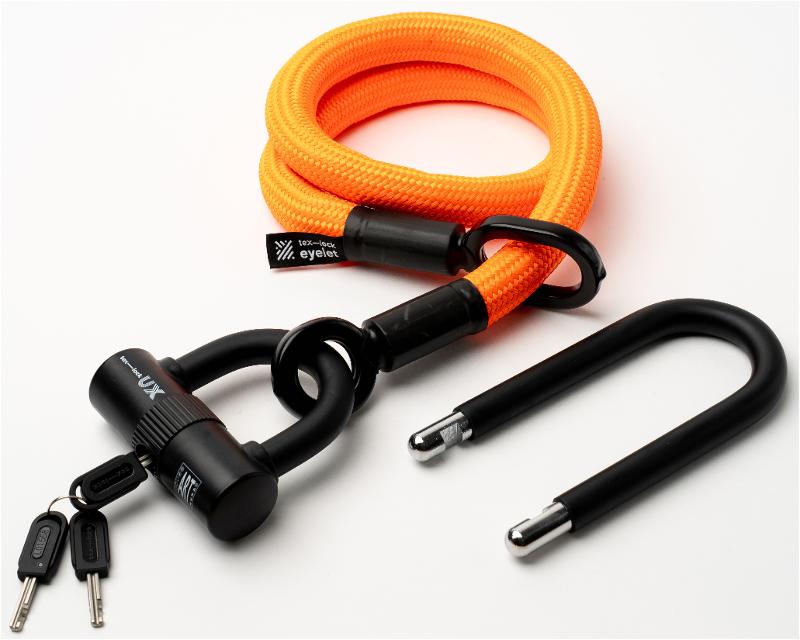 Texlock U-lock con cable textil Ojal
