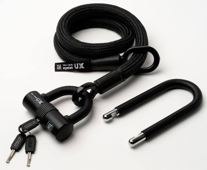 Texlock Serratura a U con cavo tessile Occhiello