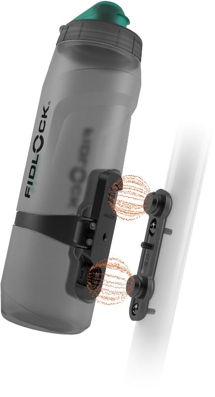 FIDLOCK TWIST bottle 800 antibacterial + bike base smoke