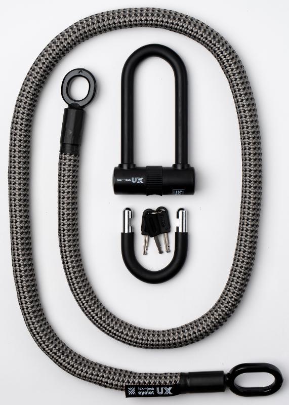 Texlock U-lock con cable textil Ojal