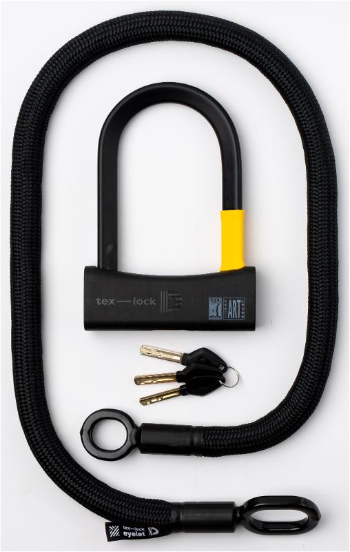 Antivol à arceau Texlock avec câble textile Eyelet