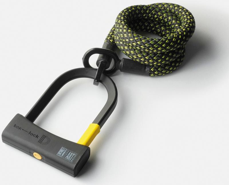 Texlock Serratura a U con cavo tessile Occhiello