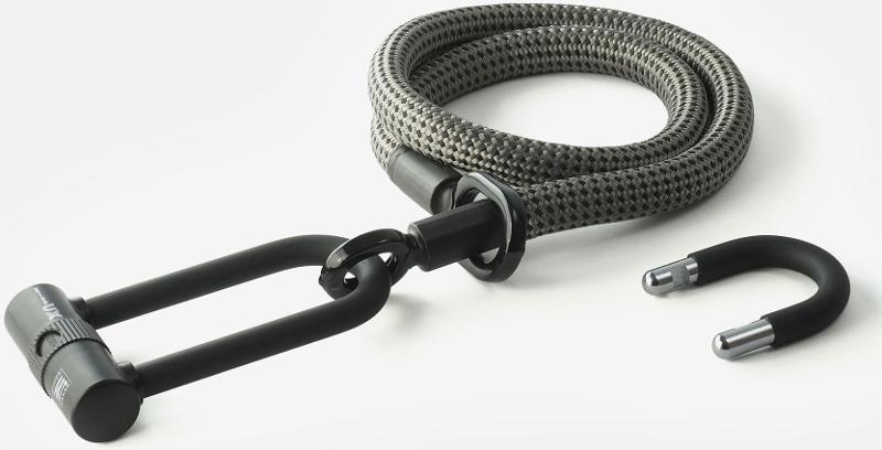 Texlock Serratura a U con cavo tessile Occhiello