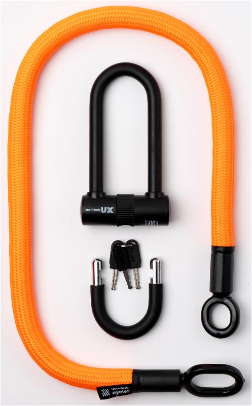 Texlock U-lock con cable textil Ojal