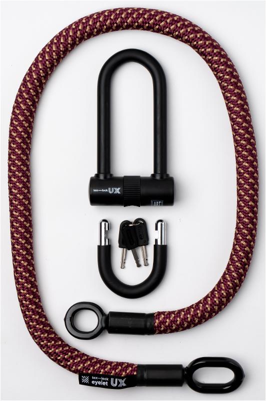Antivol à arceau Texlock avec câble textile Eyelet