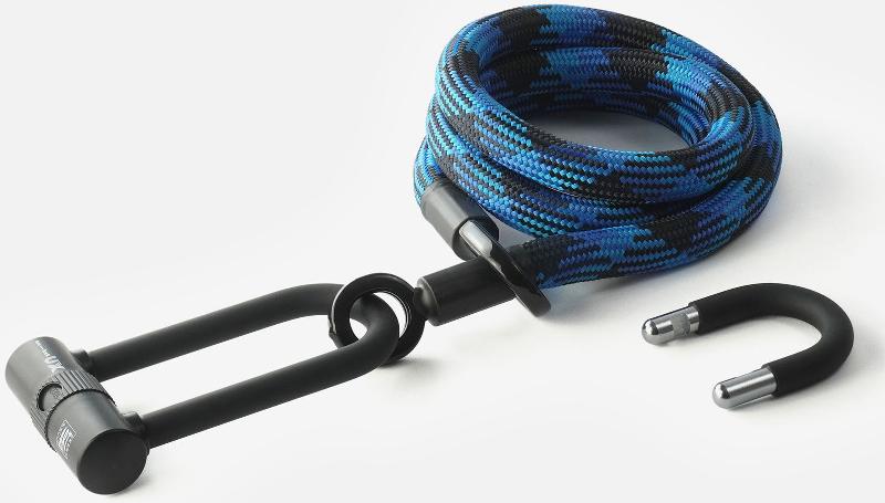Texlock Serratura a U con cavo tessile Occhiello