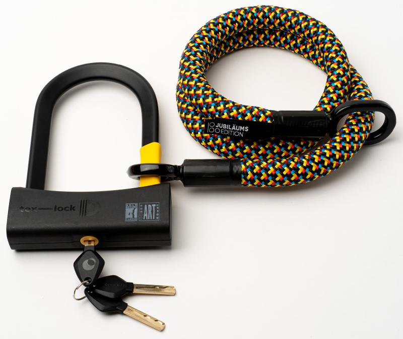 Texlock U-lock con cable textil Ojal