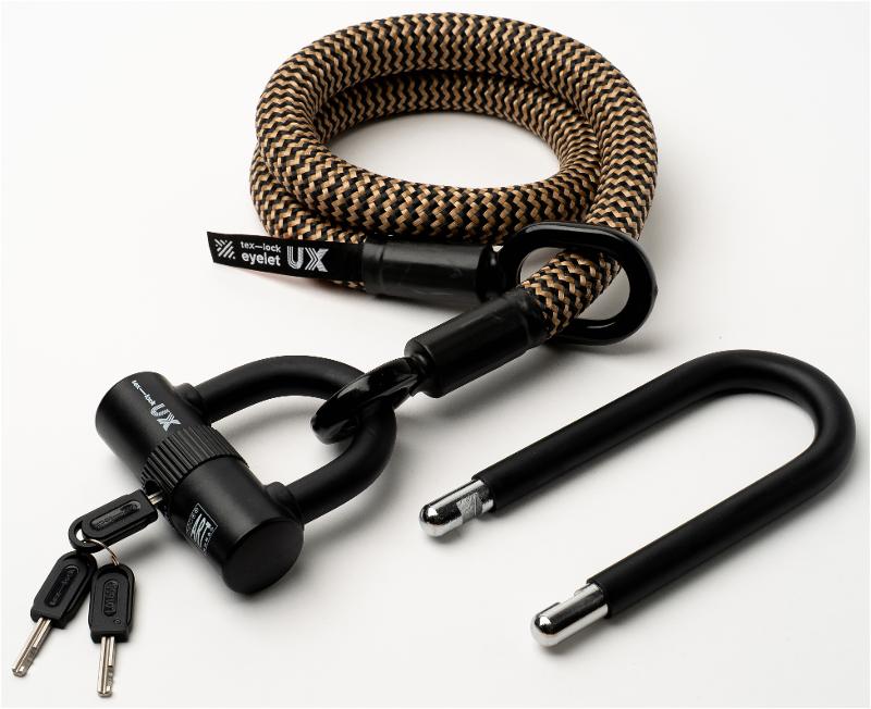 Texlock U-lock con cable textil Ojal