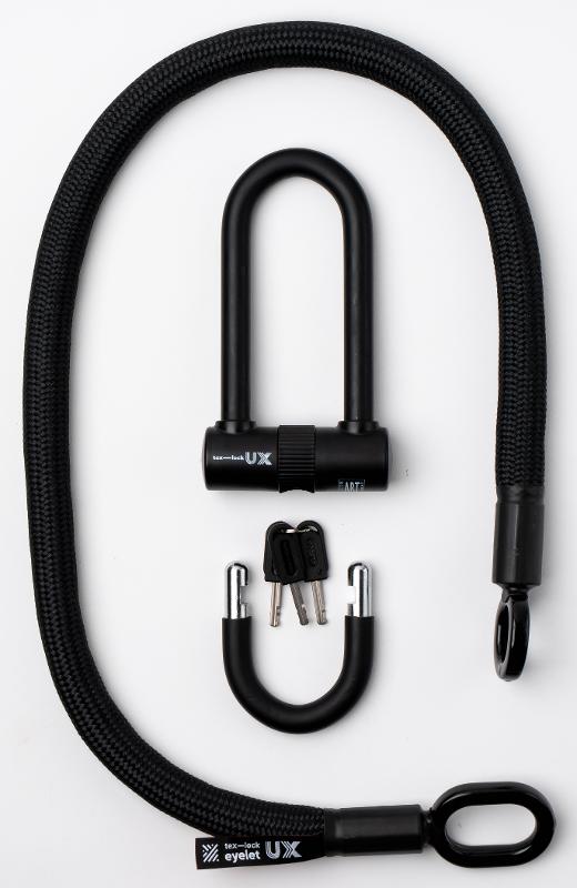 Texlock Serratura a U con cavo tessile Occhiello