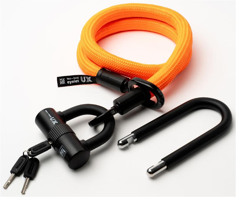 Texlock U-lock con cable textil Ojal