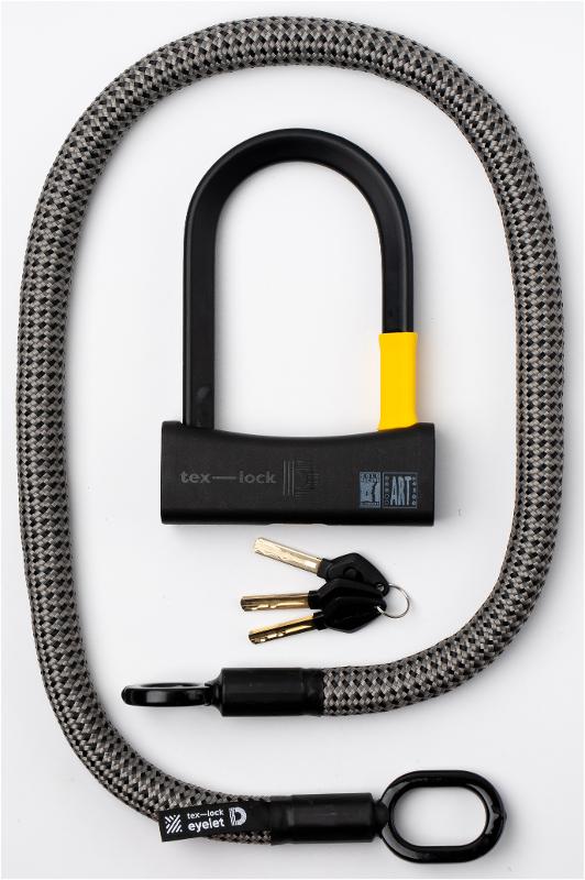 Antivol à arceau Texlock avec câble textile Eyelet