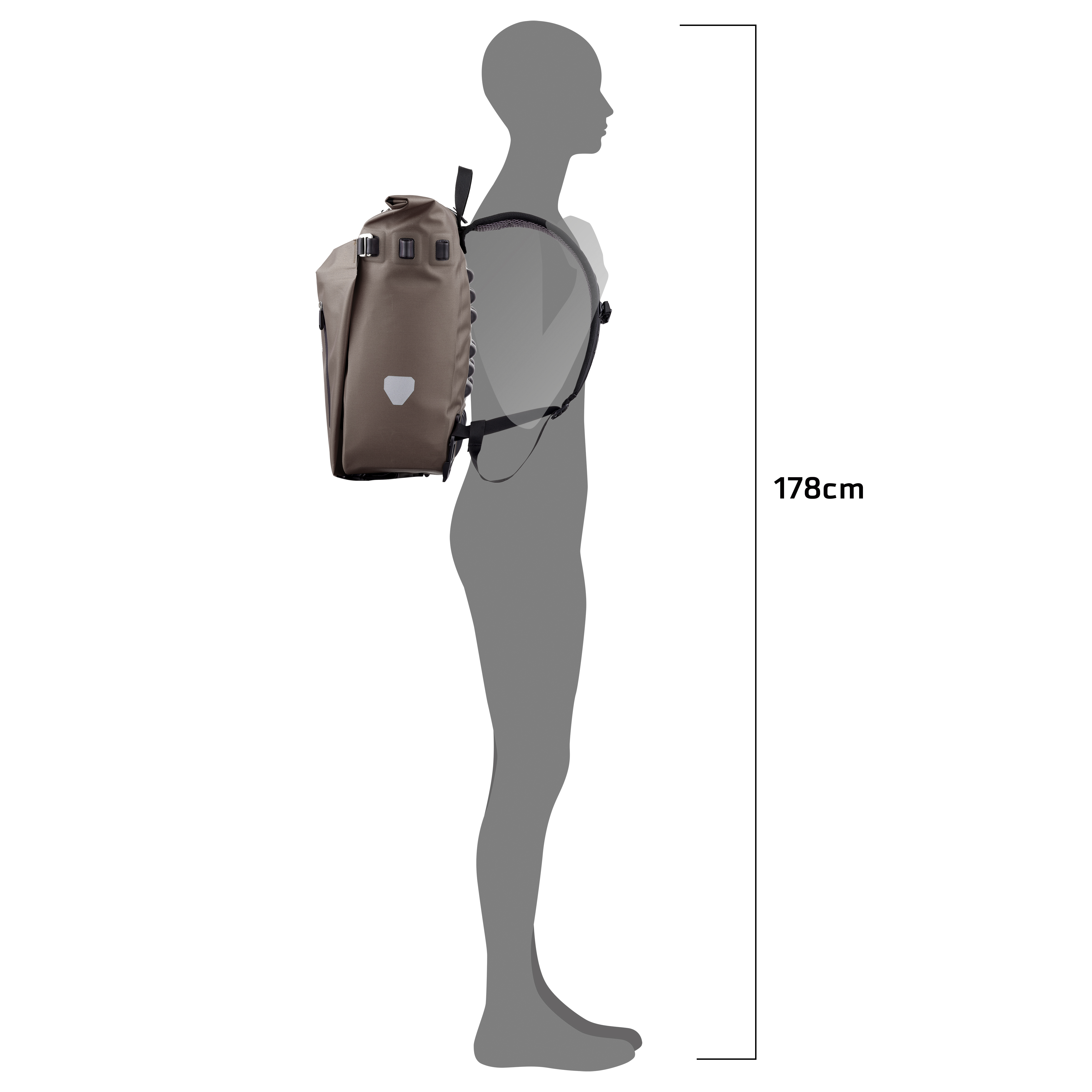 Ortlieb Vario QL2.1 20 L sable foncé