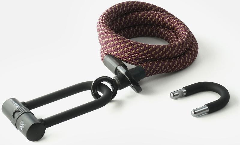 Texlock Serratura a U con cavo tessile Occhiello