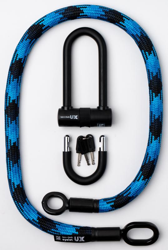 Texlock Serratura a U con cavo tessile Occhiello
