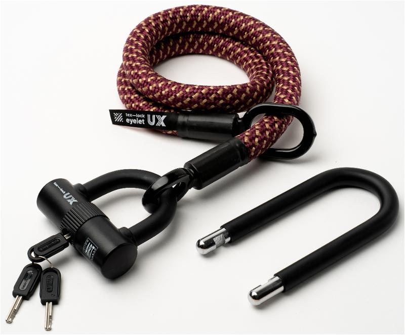 Texlock U-lock con cable textil Ojal