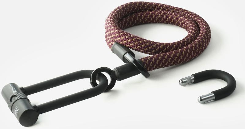 Texlock Serratura a U con cavo tessile Occhiello